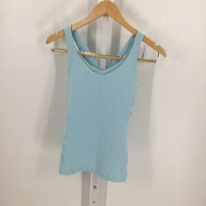 LULULEMON, Woman's Light Blue Cross Strap Tank Top, Size 10